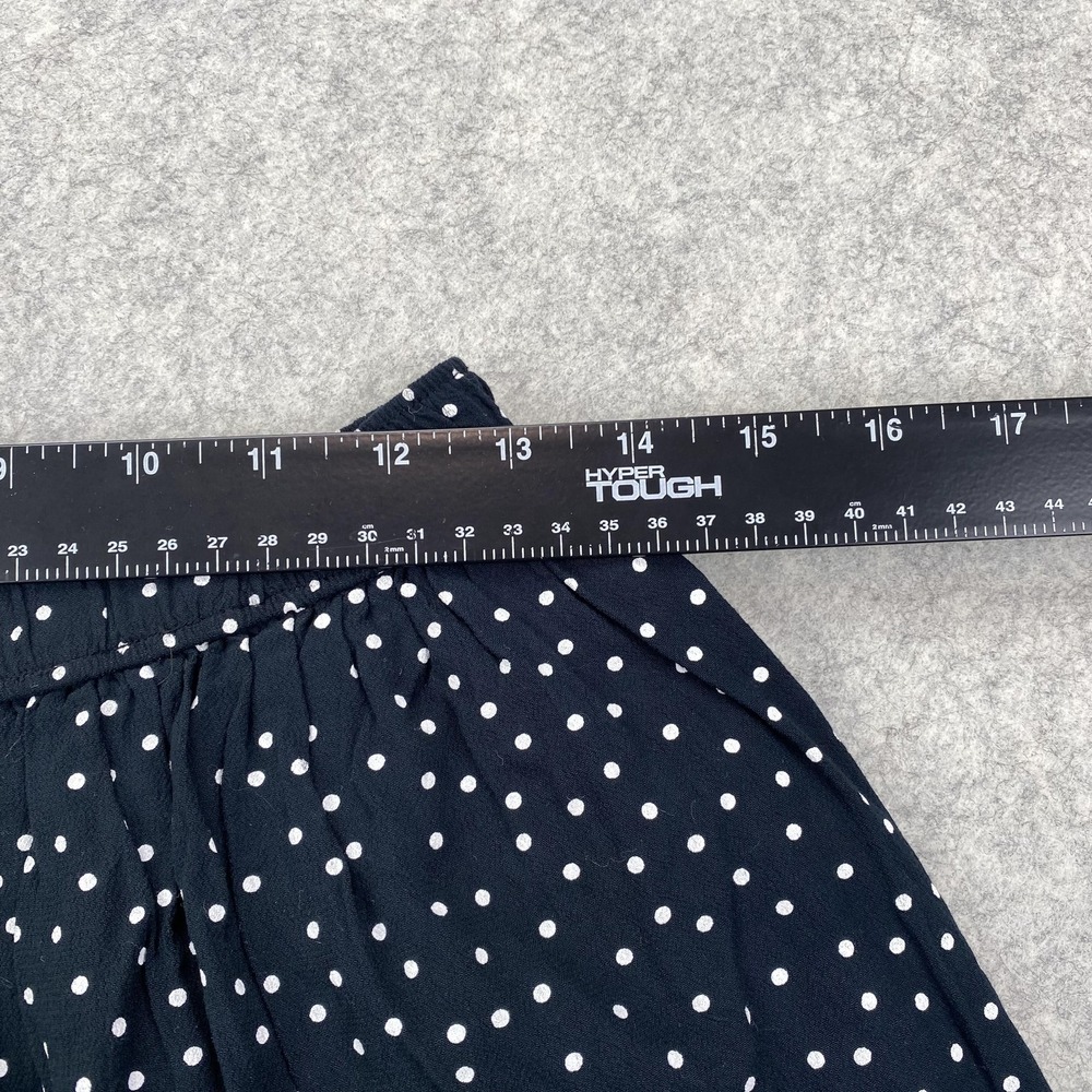 Abercrombie & Fitch Skirt Womens Small Blue Polka Dot Tiered Ruffle Mini Lined - Picture 2 of 12